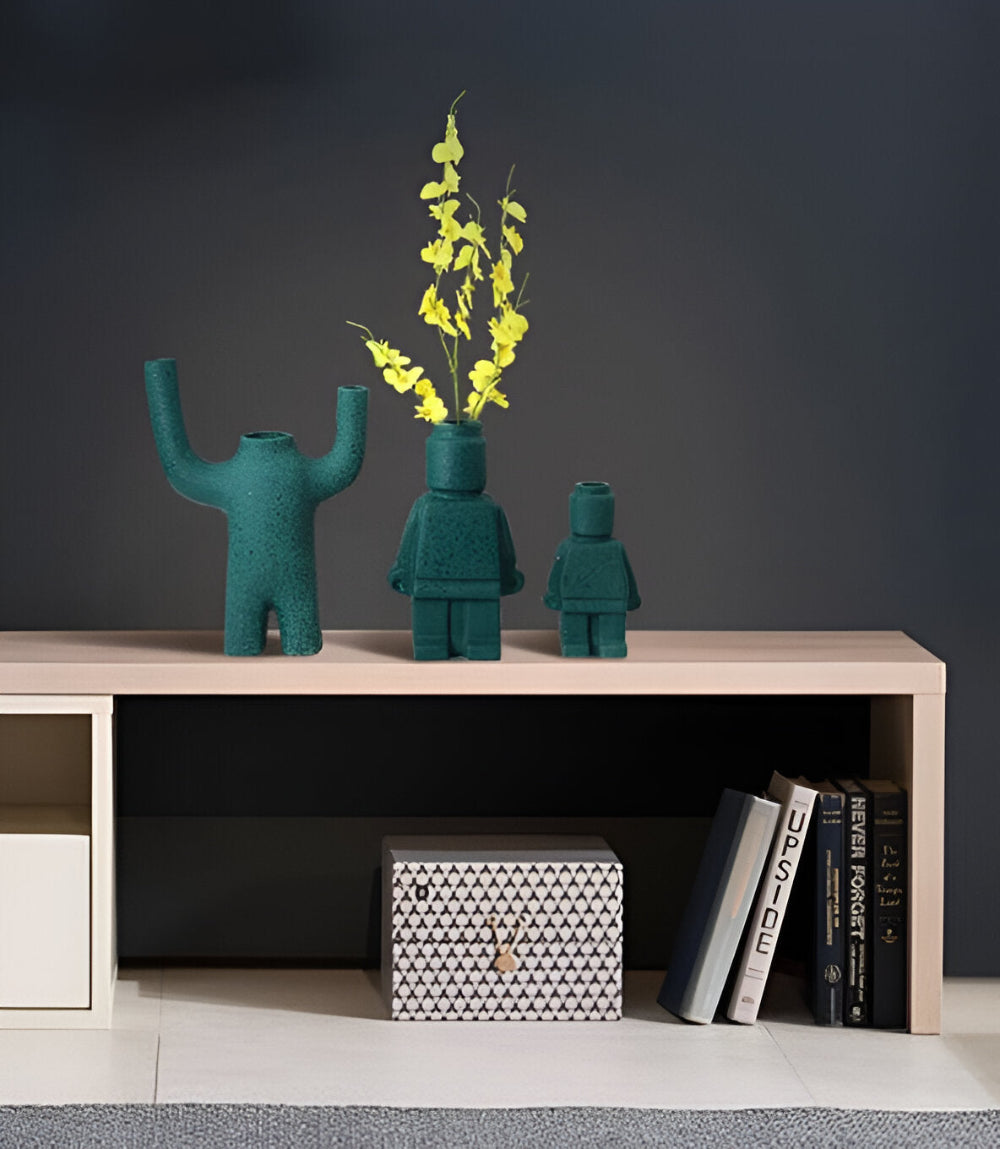 Larissa - Gemetselde Plantenpot in Robotdesign