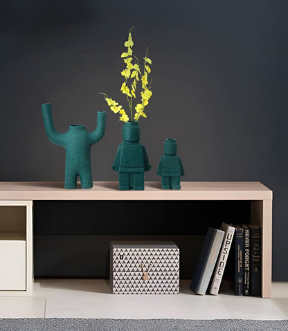 Larissa - Gemetselde Plantenpot in Robotdesign