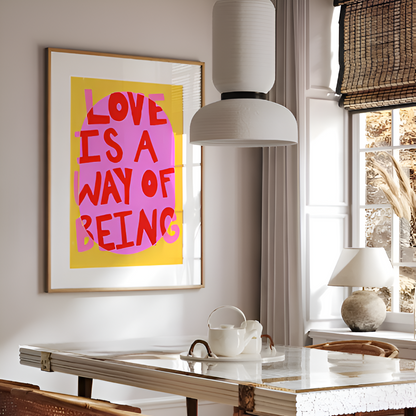 PowerCanvas | Levendige maximalistische canvasprint  Motiverende quote-kunst voor thuis en op kantoor
