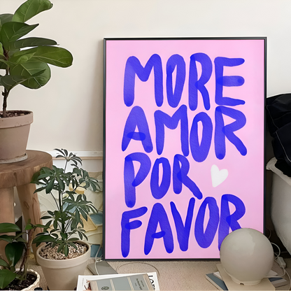 PowerCanvas | Levendige maximalistische canvasprint  Motiverende quote-kunst voor thuis en op kantoor