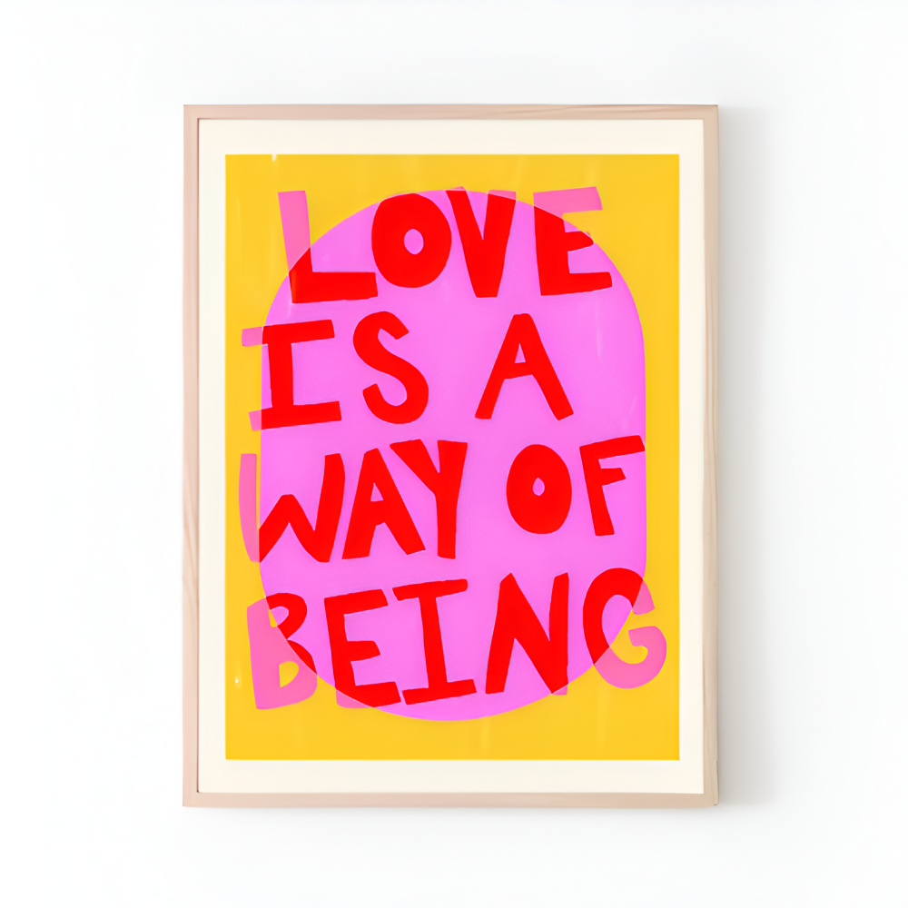 PowerCanvas | Levendige maximalistische canvasprint  Motiverende quote-kunst voor thuis en op kantoor