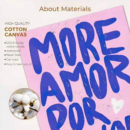 PowerCanvas | Levendige maximalistische canvasprint  Motiverende quote-kunst voor thuis en op kantoor