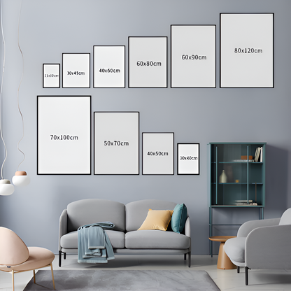 PowerCanvas | Levendige maximalistische canvasprint  Motiverende quote-kunst voor thuis en op kantoor