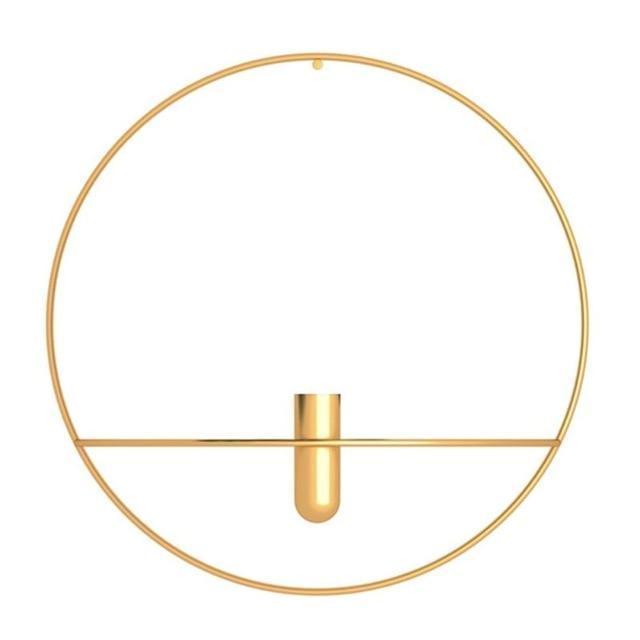 FrameLume | Creatieve metalen wandkaarsenhouder en vaas – moderne woondecoratie