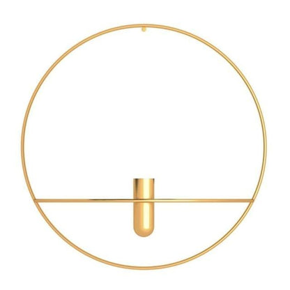 FrameLume | Creatieve metalen wandkaarsenhouder en vaas – moderne woondecoratie