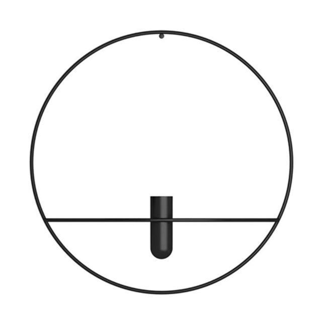 FrameLume | Creatieve metalen wandkaarsenhouder en vaas – moderne woondecoratie
