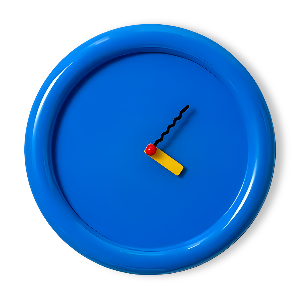 WallTick | Moderne plastic wandklok van 30 cm – Kleurrijke woondecoratie voor huis en woonkamer