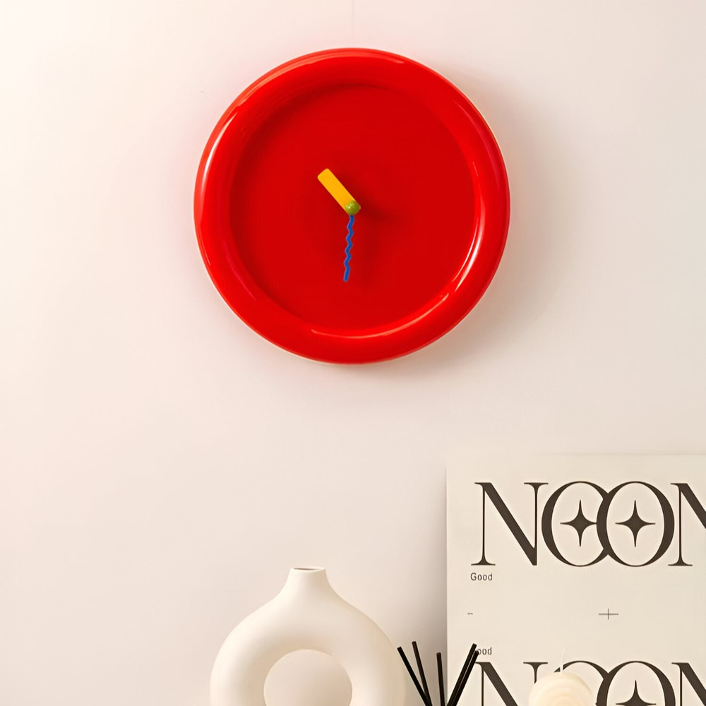 WallTick | Moderne plastic wandklok van 30 cm – Kleurrijke woondecoratie voor huis en woonkamer