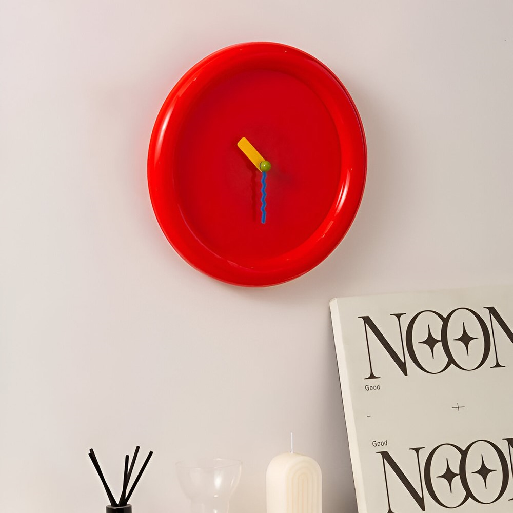 WallTick | Moderne plastic wandklok van 30 cm – Kleurrijke woondecoratie voor huis en woonkamer
