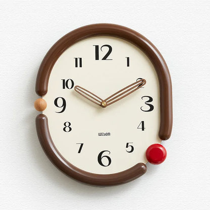 EvoClock | Moderne Minimalistische Wandklok - Elegant Licht Luxe Ontwerp, Stille Quartz Beweging