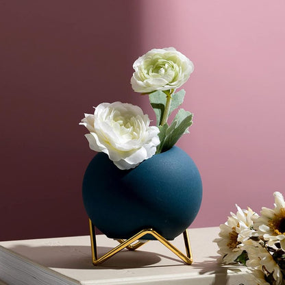 PotterStand |  Stijlvolle Ronde Planter met Metalen Voet