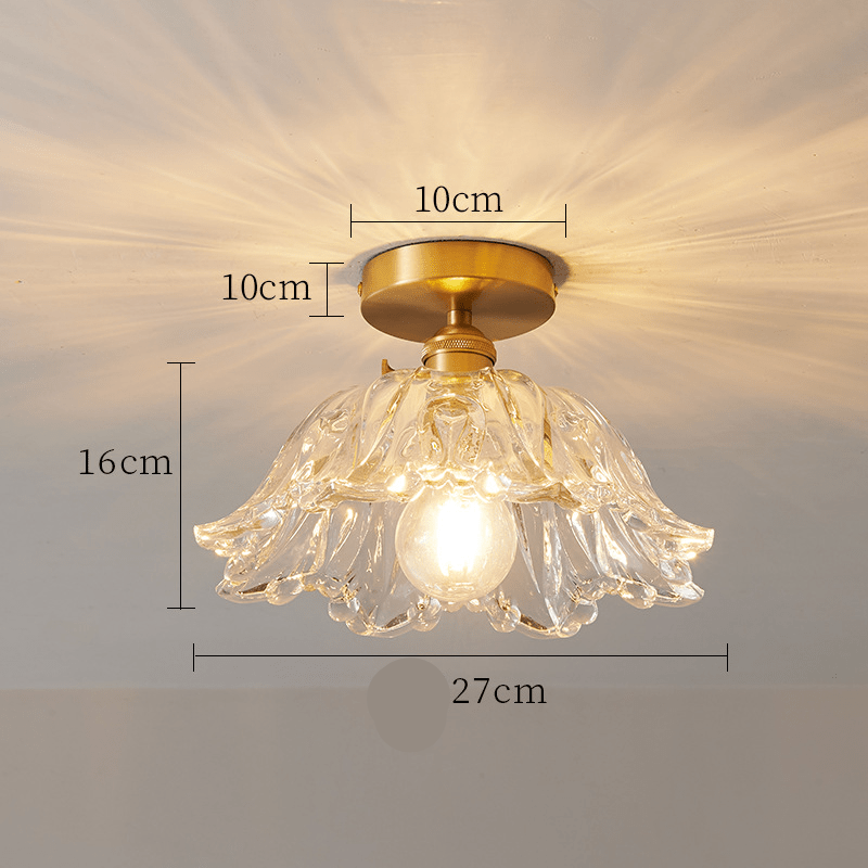 Glazen Bloem Hanglamp