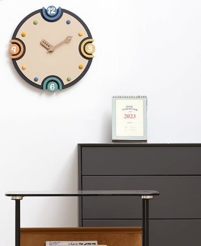 TimeLoom | Minimalistische stille wandklok - Moderne decoratieve klok