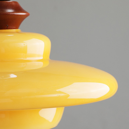 Middeleeuwse stijl glas beige eetkamer hanglamp