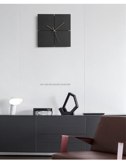 ObsidianTime | Luxe zwarte decoratieve wandklok