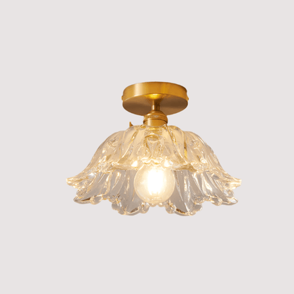Glazen Bloem Hanglamp