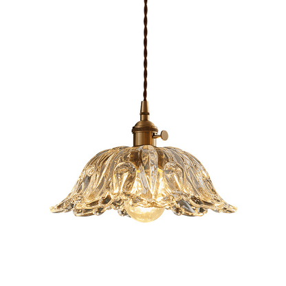 Glazen Bloem Hanglamp