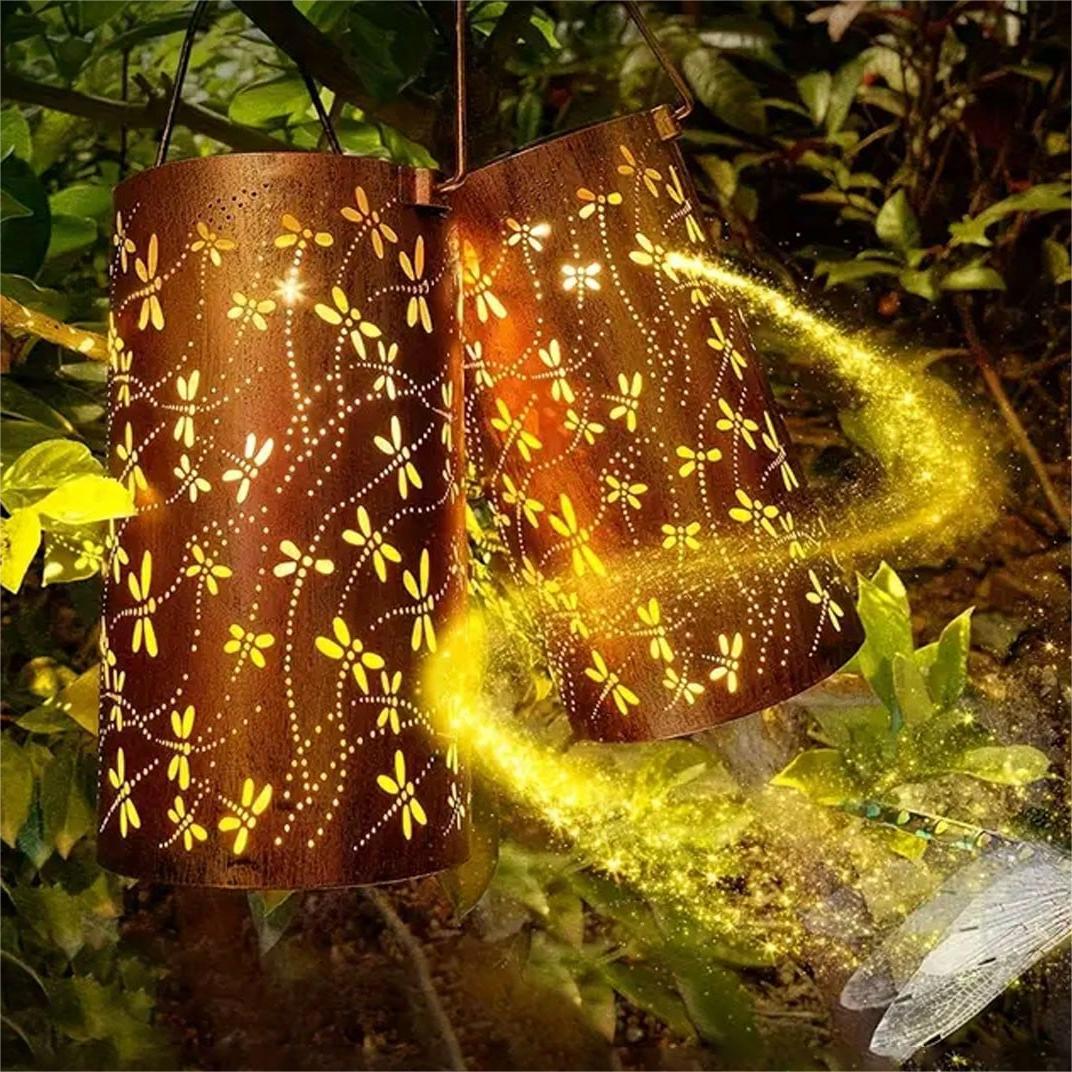 ZenFly - Solar Libel Lantaarn - Creëert een Magische en Natuurlijke Sfeer in Elke Buitenruimte