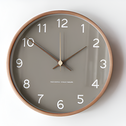 CircleHour | Klassieke ronde wandklok van 25 cm – Woondecoratie voor woonkamer en slaapkamer