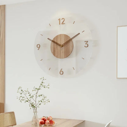 ModernStyleClock |  Grote Houten Wandklok voor Woonkamers