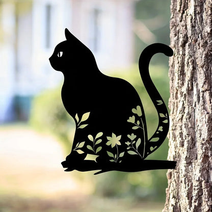 FelineFantasy | Metalen Katten Silhouet voor Tuin & Patio
