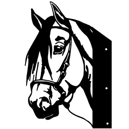 EquiElegance | Luxe Ijzeren Paard Silhouet voor Tuin en Hek Decoratie