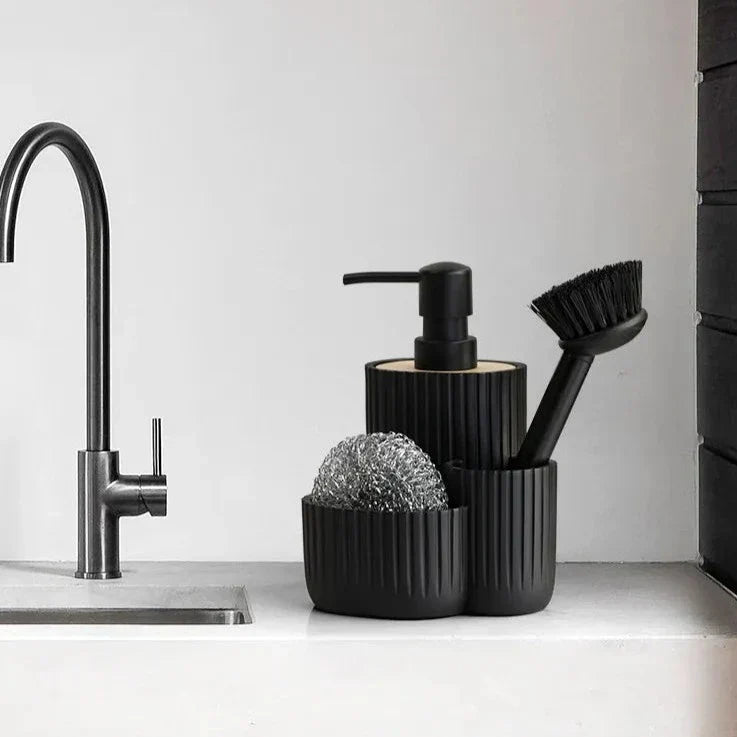 PleaTease – Zeepdispenser & Sponshouder voor Efficiënt Schoonmaken