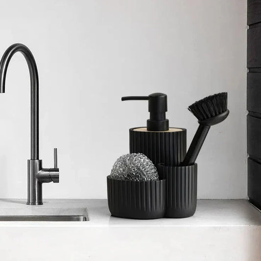 PleaTease – Zeepdispenser & Sponshouder voor Efficiënt Schoonmaken