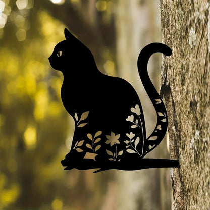 FelineFantasy | Metalen Katten Silhouet voor Tuin & Patio