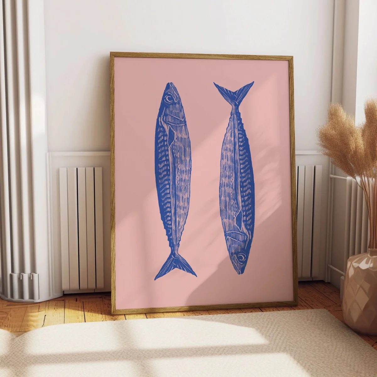 KoiBliss | Japanse Koi vis canvasposter in rood of blauw