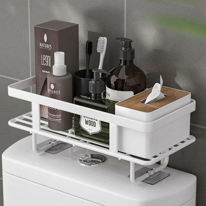 AboveRack | Opbergrek voor over het toilet in de badkamer - Opbergvak met meerdere lagen