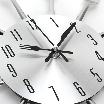 Tafelkunst | 3D Bestek Wandklok