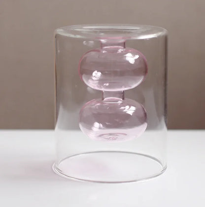 GlassBloom | Scandinavische Artistieke Kleurrijke Glazen Vaas