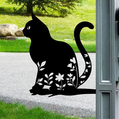 FelineFantasy | Metalen Katten Silhouet voor Tuin & Patio