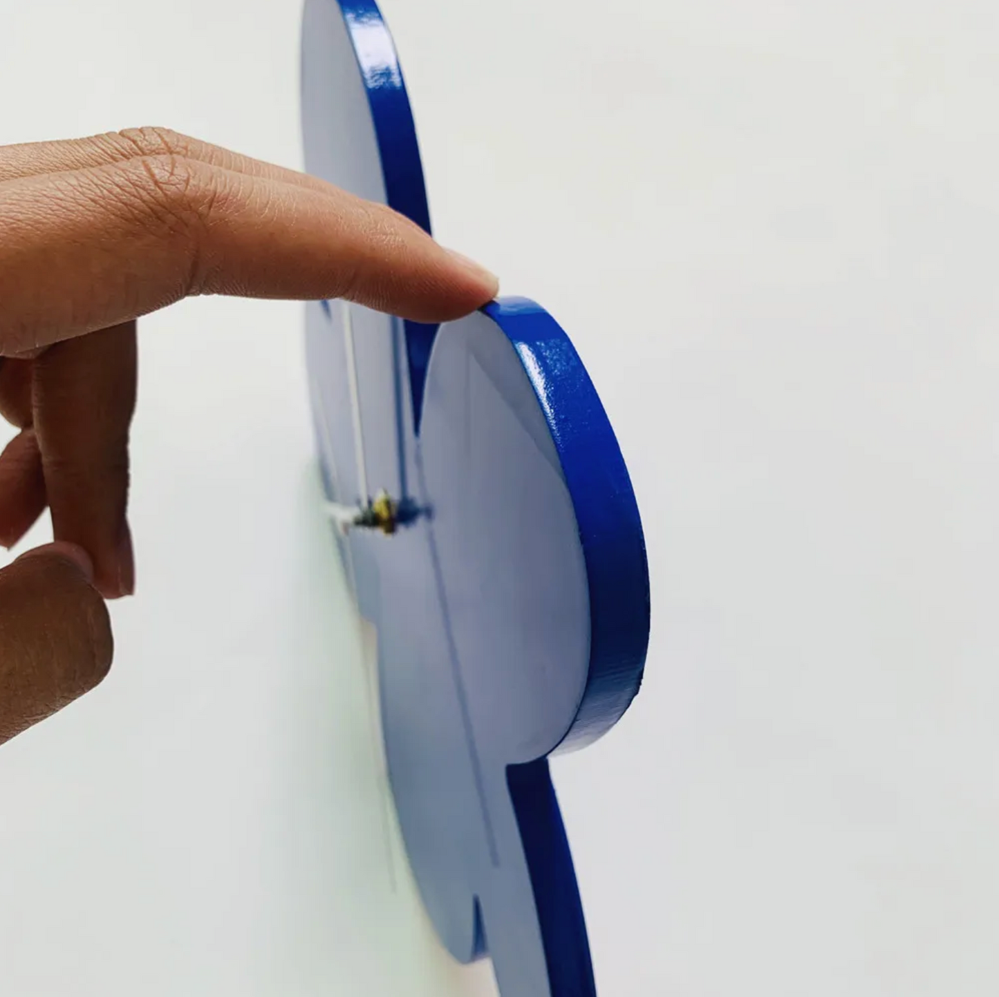 CobaltTick | Klassieke blauwe geometrische wandklok