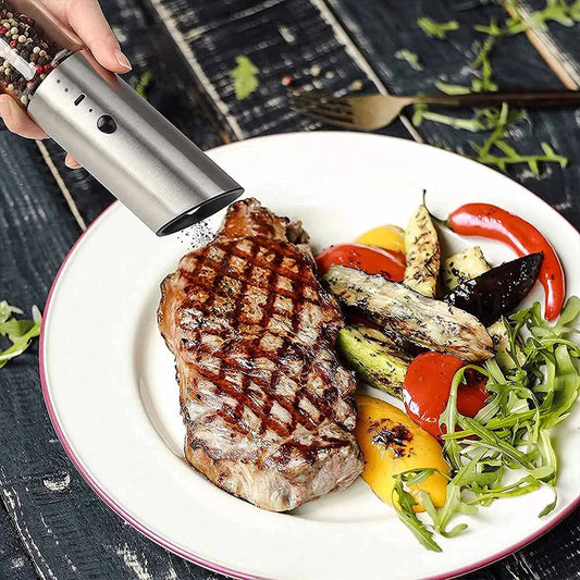 PepperTech | Automatische Oplaadbare Zout & Peper Molen