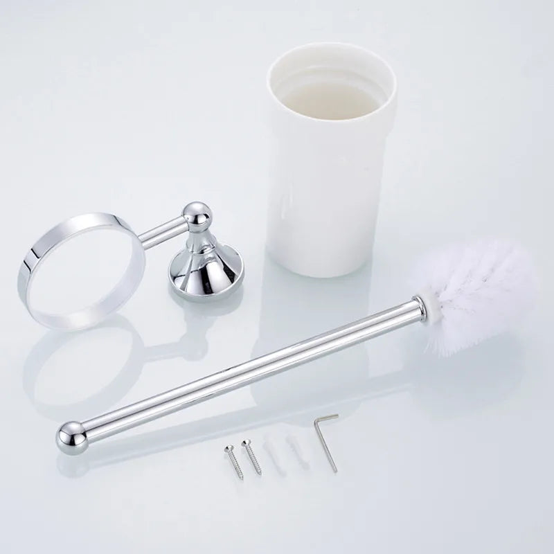 RusticShine | Toiletborstel van keramiek en koper