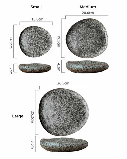 Jumeira Collectie | Keramisch Steendesign Bord – Luxe Servies met Natuurlijke Uitstraling