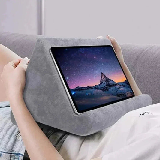ReadRest | Comfortabele Tablet & E-Reader Kussenstandaard - Ergonomische Zachte Schuimstandaard voor Handenvrij Lezen & Kijken