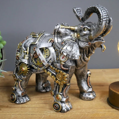 MechaMenagerie Steampunk Dier Sculpturen - Intrigerende Fusie van Antieke en Moderne Ontwerpen - Perfect voor Unieke Interieurdecoratie