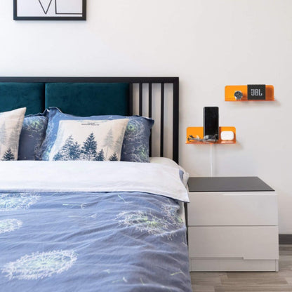 VividShelf | Kleurrijke Neon Acryl Drijvende Muurplank - Modern Thuisdecor