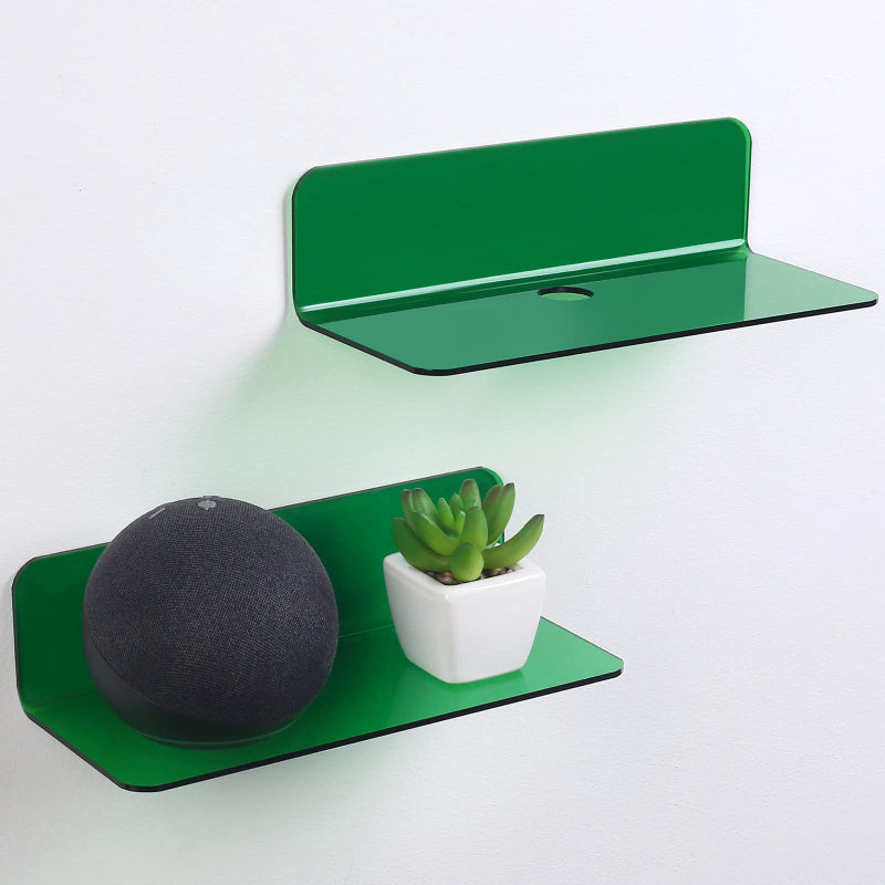 VividShelf | Kleurrijke Neon Acryl Drijvende Muurplank - Modern Thuisdecor