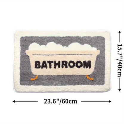 DryStep | Superabsorberende antislip badmat - Sneldrogende bad- en toiletmat voor veilig, slipvrij comfort