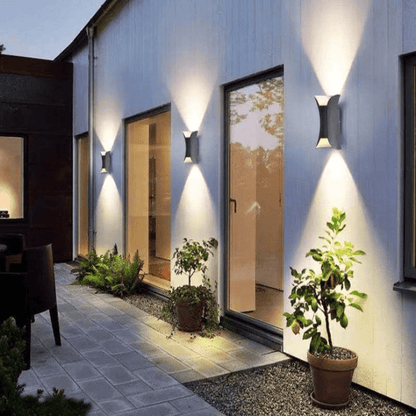 Buiten Waterdichte LED Aluminium Wandlamp