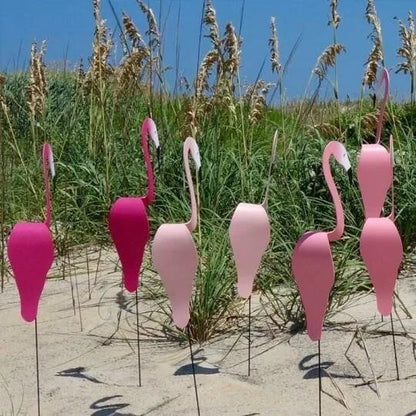 TropiGo | Dynamische Tuin Flamingo - Weerbestendige Wind Spinner Yard Ornament