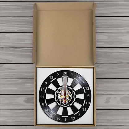 DartTick | Retro Vinyl Dart Wandklok - Uniek huisdecor