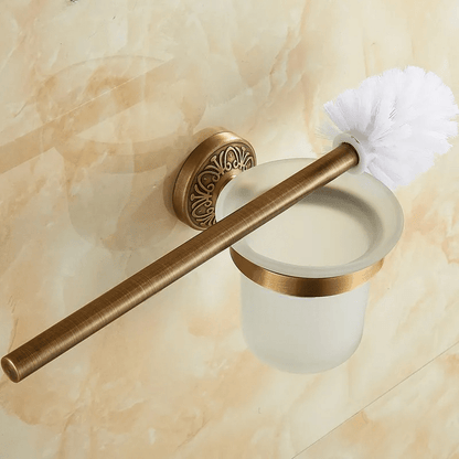 VintageAura | Toiletborstelhouder in Brons