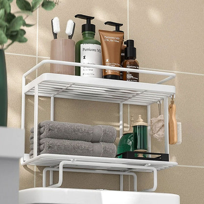 AboveRack | Opbergrek voor over het toilet in de badkamer - Opbergvak met meerdere lagen