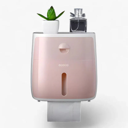 DryRoll | Waterdichte Toiletrolhouder met Extra Opbergruimte