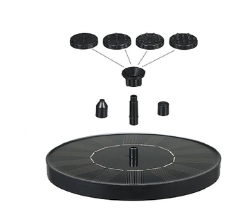 Aqua Glimmer Solar Vogelbad Fontein - Verbetert de Tuinsfeer met Rustgevende Watergeluiden en Eenvoudige Installatie